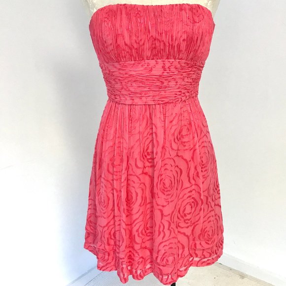 BCBGMaxAzria 6 Rose Strapless Mini Dress Pink - Picture 11 of 11